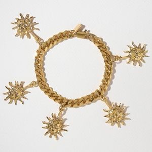 New Vanessa Mooney THE KALANI BRACELET Gold Sun